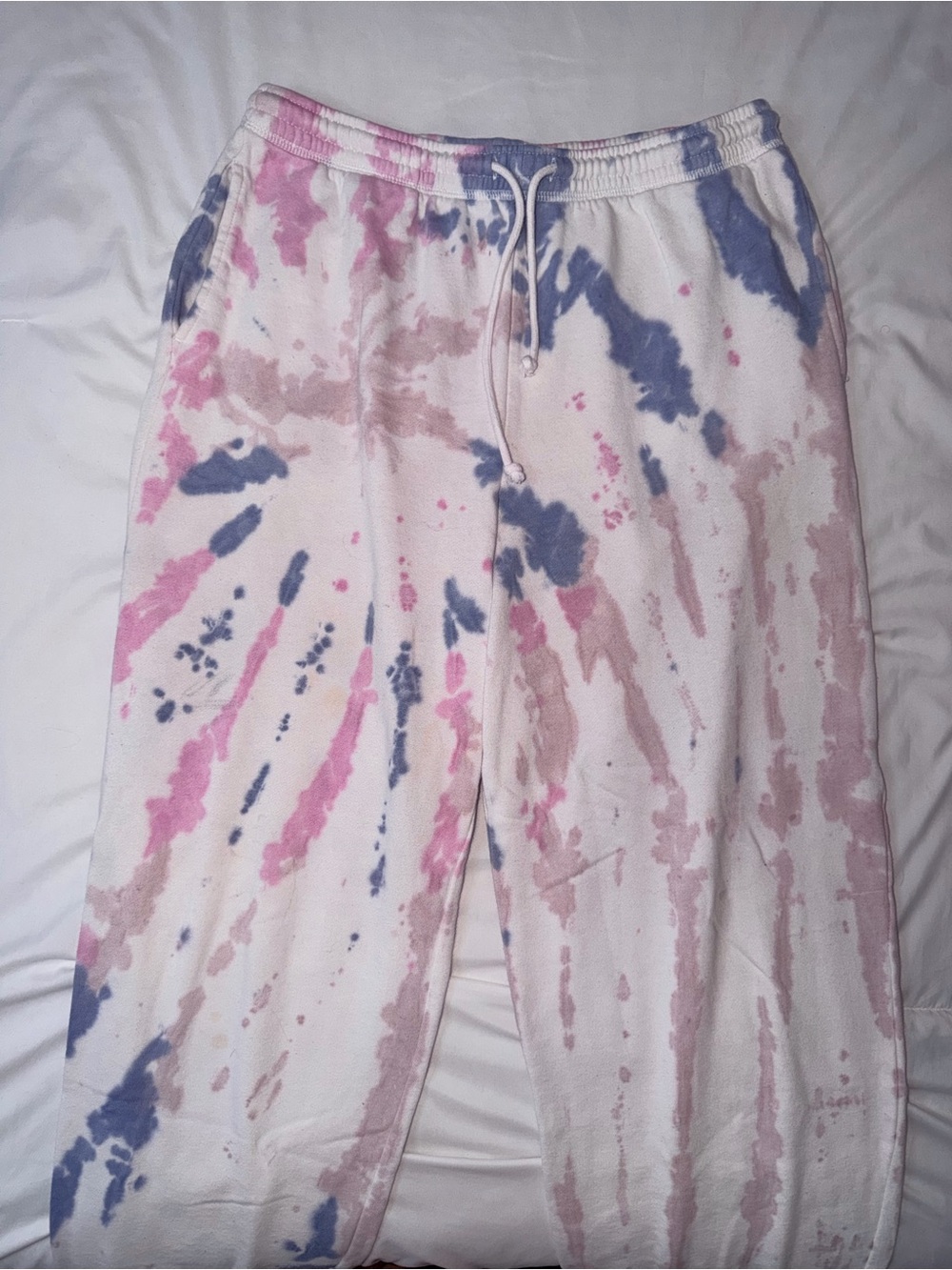 Aeropostale Tie-Dye Pink Blue Cream Sweatpants